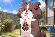 【ウマ娘】あまりの暑さにマイル犬もお祈りしてる…