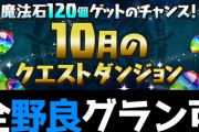 【簡易】カリドラループとシャナで10月クエストチャレ11,12,13,14を攻略！【パズドラ】