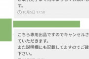 【画像】メルカリで『専用出品』を横取りするの楽しすぎて草ｧ！やり取り晒していくｗｗｗｗ