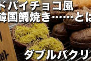 韓国で人気爆発、「ドバイチョコ風韓国風鯛焼き」……とは？ ダブルパクリの屋台スイーツ……ってこと？