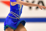今日の一枚、18年12月、全日本フィギュアスケート選手権・女子フリーの演技を行う本郷理華！