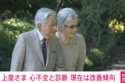 上皇陛下、心不全と診断　現在は改善しつつあると発表