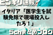 【悲報】イタリアさん「コロナで医者が足りん…せや、医学生を試験免除で現場投入したろ！」