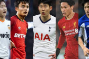 スポーツでも現実は韓国人の敵　〜　【サッカー】アジア選手の市場価値TOP10に韓国メディアが激怒！「なぜクボが圧倒的１位？」大半が日本勢