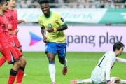 ブラジル代表、韓国に5-0完勝！エステバン＆ロドリゴ２発、ヴィニシウス弾のゴールラッシュ