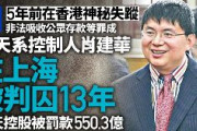 香港のホテルで拉致された中国系カナダ人大富豪（純資産60億ドル）　上海の裁判所で禁固13年の刑に　約550億元（約1兆1000億円）の罰金も