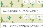 【悲報】 谷口めぐ「舞台にうちわ持ってくるな」