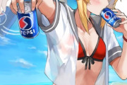 【FGO】缶コーラを差し出してくる水着モーさん！！　水着モーさんと一緒にコーラ飲みたいだけの人生だった.....