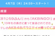 4/7(木) 【今夜24:59～】 日テレ新番組「AKB48 サヨナラ毛利さん」放送開始！！