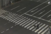 秋葉原のライブカメラが、バイクが歩行者に衝突する事故の瞬間を捉える！ 状況的にこれは誰が悪いの？