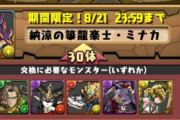 【パズドラ】一番声を荒げなければいけないのは高級券の対象激減だろ、ミナカ30体じゃない