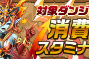 【パズドラ】一部ダンジョン消費スタミナ0 イベントスタート！