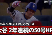 【海外の反応】大谷翔平が5回ノーノー→2年連続50号！史上初50本50K！韓国人「野球そのもの」台湾人「野球の神が降臨」