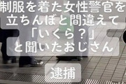 【悲報】警察官（女）を立ちんぼと間違えて声をかけたおっさん、逮捕ｗｗｗｗｗｗ