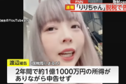 【終了】頂き女子りりちゃん、1億1000万円の所得を申告せず