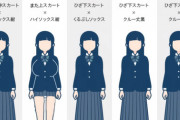 【画像】エリア別JKの制服スタイルってこんなんなんだｗｗｗｗｗ