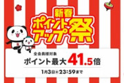 楽天市場､1月1日から｢新春ポイントアップ祭｣｢ワンダフルDAY｣を開催 240円/1240円/2024円オフクーポンも