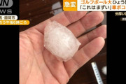 中学生ら約90人、雹にあたりけが