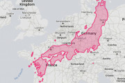 海外「日本がこんなに巨大だったとは…」 日本の国土の想像以上の大きさに外国人が衝撃