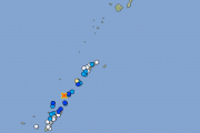 鹿児島奄美で最大震度4、沖縄で最大震度3の発生 M4.9 震源地は沖縄本島近海