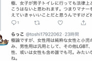 【悲報】Twitter女さん、女子トイレと男子トイレが同じくらいの広さでブチギレる