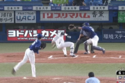 中日・濱田達郎、わずか2球で危険球退場…