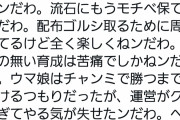 【悲報】テコンダー朴作者、ウマ娘運営にヘイトスピーチｗｗｗｗｗｗ
