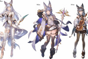 【グラブル】やっぱり脚太くない？他のエルーン族キャラと並べられるティコ先生