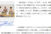 Colaboの支援活動、寄付金で継続　都への補助金申請を断念