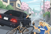 自転車に幅寄せして怪我をさせた気狂い車カスを頃人未遂容疑で捜査。転倒させた後罵声 堺