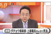 【訃報】上島竜兵さん自殺で死去・・・自殺の理由が・・・