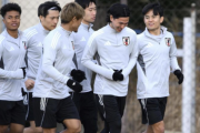 森保ジャパン、絶好調の前田大然が打撲で別メニュー調整　長友も全体練習に参加せず　全２７選手が合流