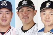 村上宗隆.330(182-60)8本43打点　安田尚憲.238(160-38)4本27打点　清宮幸太郎.172(93-16)3本8打点