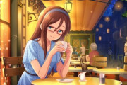 【デレステ】頼子さん特訓前はもろにゴッホの「夜のカフェテラス」だな