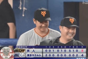 【ヤクルト対巨人11回戦】巨人が８－４でヤクルトに勝利し連敗３でストップ！菅野が堀内氏以来球団５４年ぶりとなる開幕９連勝！