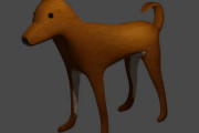 【画像あり】3Dモデリングで犬描いたから見てくれ