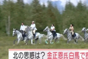 【速報】金正恩、白馬で疾走