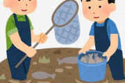 川で小魚や虫とってたら小学生たちに「なにしてるのー？」って質問責めにされてしゃべっていいか迷ってしまった
