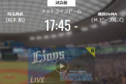 【試合実況】西武スタメン 先発:松本航（2021.6.8）