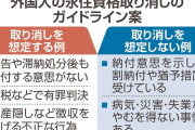 【永住資格】税金未納なら取り消しへ　掲示板「特別永住もどうぞ」