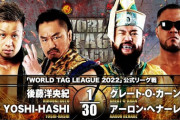 毘沙門 vs グレート-O-カーン アーロン・ヘナーレ『WORLD TAG LEAGUE 2022』
