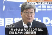 【朗報】政府「ガソリンリッター170円台に収まるように調整します！！！」