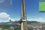 【動画】『マイクロソフトフライトシミュレータ2020』佐賀県に謎の伸びる塔が登場ｗｗｗｗｗ
