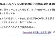 年収800万くらいの男の自己評価の高さは異常
