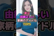 実は由緒正しい家柄のアイドルTOP5#中田花奈