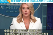 【米国】レビット報道官「米国は殴られたら、より強く殴り返す」…中国に104％関税発動