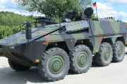 ドイツ連邦軍向けボクサー装輪装甲車を完納…兵員輸送型・レーザー搭載型・105ミリ砲搭載型などモジュール交換可能！