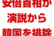 安倍首相、国会演説で韓国を排除！　「もう韓国とは連携しない。米国とだけ緊密に連携する」　さようなら…
