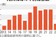 【悲報】梅毒患者5倍以上過去最高を更新中