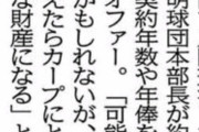 カープ「（秋山が来る）可能性は薄いかもしれないが」